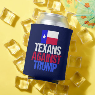 Enfriador De Latas Los texanos contra Trump Blue