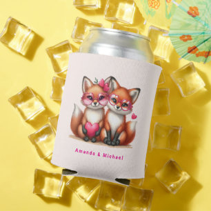 Enfriador De Latas Los zorros Naranjas cutáneos en el amor