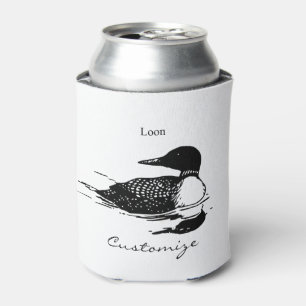 Enfriador De Latas Lote Natación Bird Art Thunder_Cove