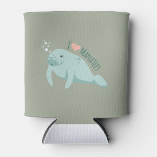 Enfriador De Latas Love Manatees