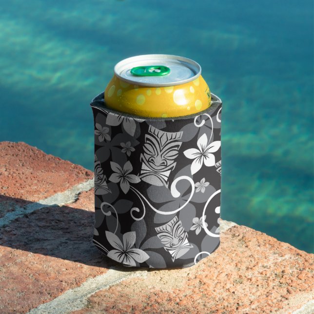 ENFRIADOR DE LATAS LUAU TIKI PATTERN (CHARCOAL) (Piscina in situ)