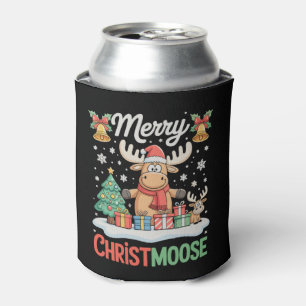Enfriador De Latas Luces de Navidad de Papá Renoose Navidad Alegre Re