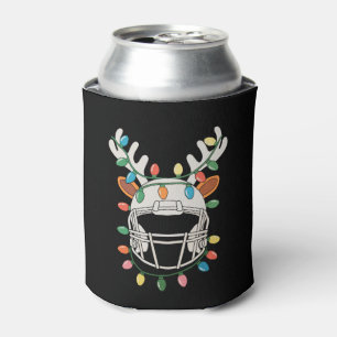 Enfriador De Latas Luces de Navidad para Casco de Fútbol Reno Navidad