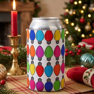 Enfriador De Latas Luces de Navidad Patrón