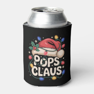 Enfriador De Latas Luces de sombrero de Santa Claus de Navidad Pops