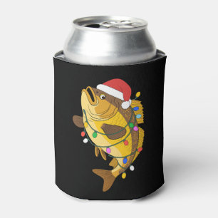 Enfriador De Latas Luces de sombrero de Santa de lubina de Navidad Pe