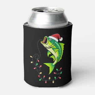 Enfriador De Latas Luces de sombrero de Santa de Navidad para pescar 