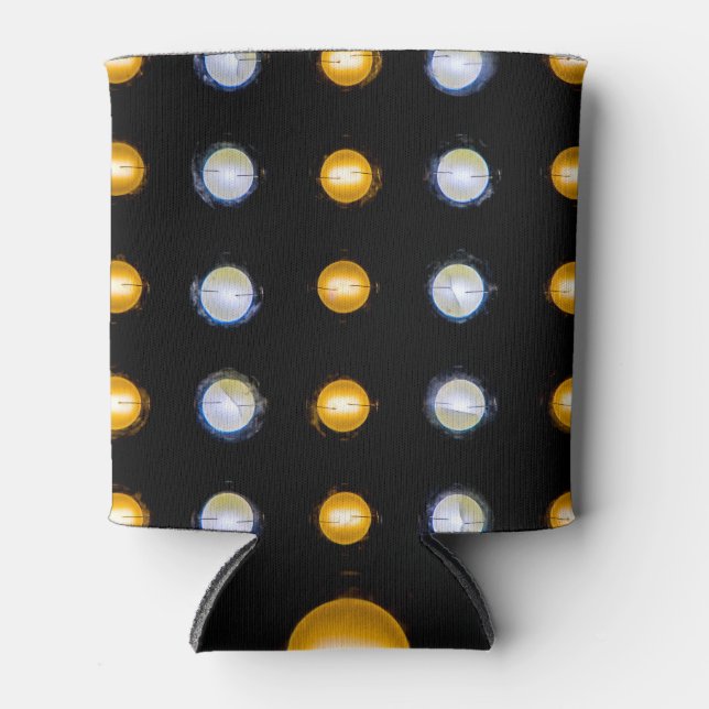 Enfriador De Latas Luces LED, cerrar fondo abstracto. (Anverso)