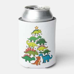 Enfriador De Latas Luces Navideñas de árbol de dinosaurio T Rex festi