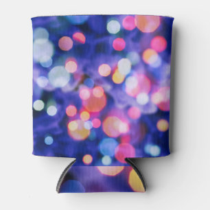 Enfriador De Latas Luces Tiradoras, Fondo De Navidades Desenfocados.