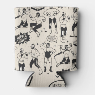Enfriador De Latas Lucha libre: patrón de lucha mexicana