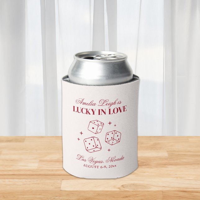 Enfriador De Latas Lucky In Love Cocktails Bachelorette Weekend (Subido por el creador)