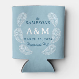 Enfriador De Latas Lugar y fecha del nombre del Boda del ostión azul 