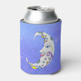 Enfriador De Latas Luna creciente blanca elegante Formas coloridas Mo