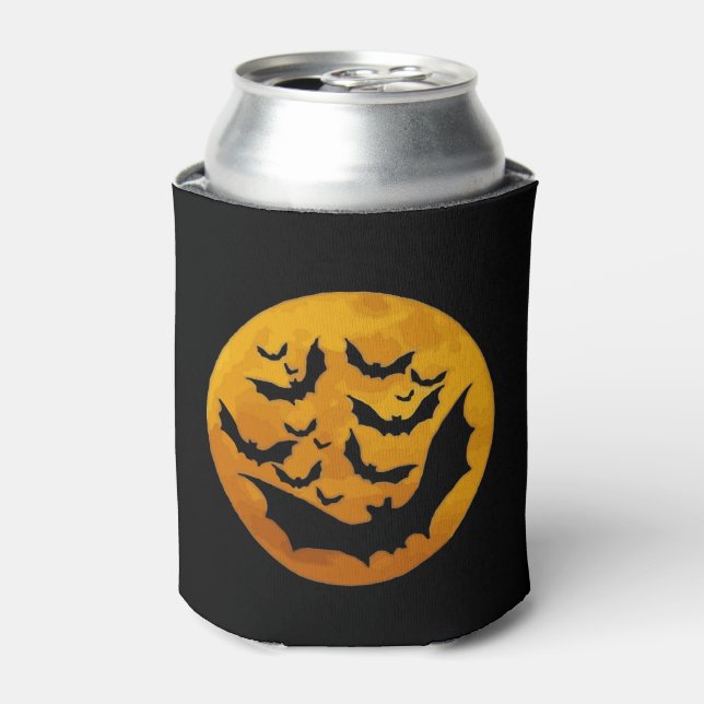 Enfriador De Latas luna de halloween (Lata Anverso)