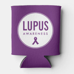 Enfriador De Latas Lupus Awareness Ribbon Purple