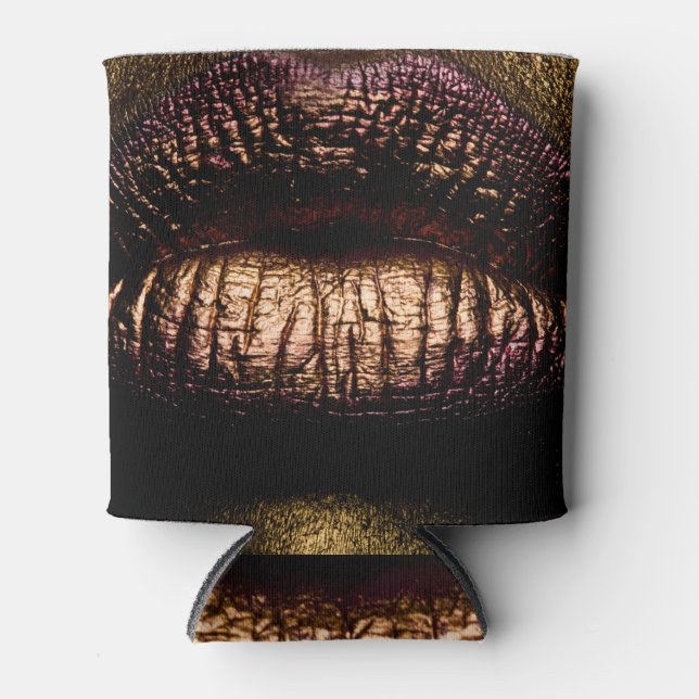 Enfriador De Latas Lustres Labios De Oro: La Belleza Cerrada. (Anverso)