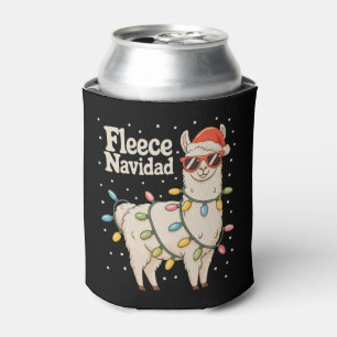 Enfriador De Latas Luz de Navidad Llama Fleece Navidad
