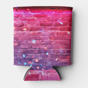 Enfriador De Latas Luz de neón: pared de ladrillo vacío.