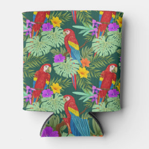 Enfriador De Latas Macao, plantas tropicales: patrón sin costuras.