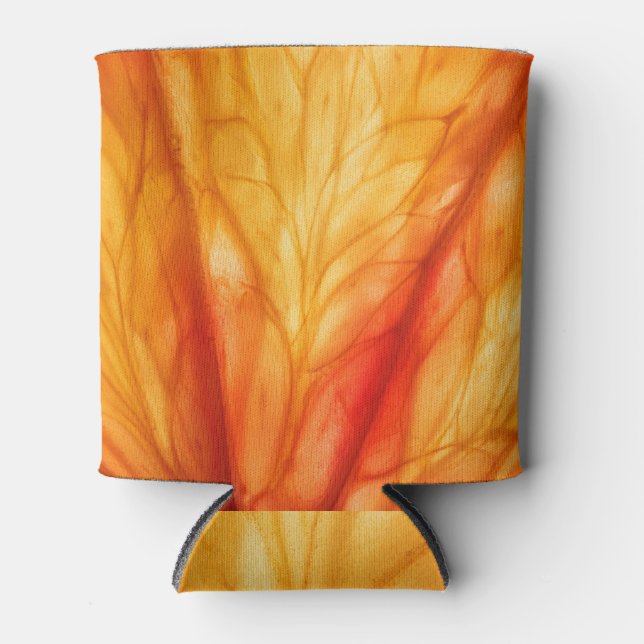 Enfriador De Latas Macros: Resumen Naranja de sangre. (Anverso)