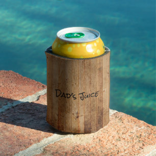 Enfriador De Latas Madera Personalizada Rústica País Marrón Negro Pap