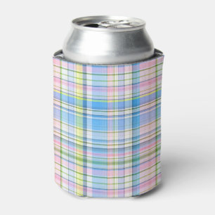 Enfriador De Latas Madrás de perrito azul amarillo blanco