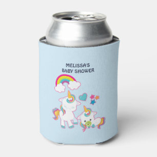 Enfriador De Latas Madre y bebé Unicornio Tema mágico