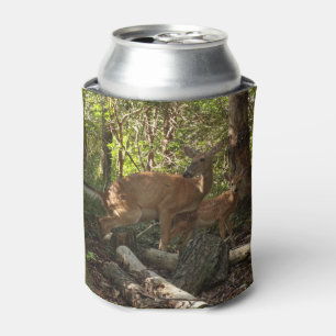 Enfriador De Latas Madre y ciervo bebé en el Parque Nacional Shenando