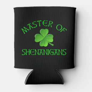 Enfriador De Latas Maestro de Shenanigans Gracioso Día de San Patric