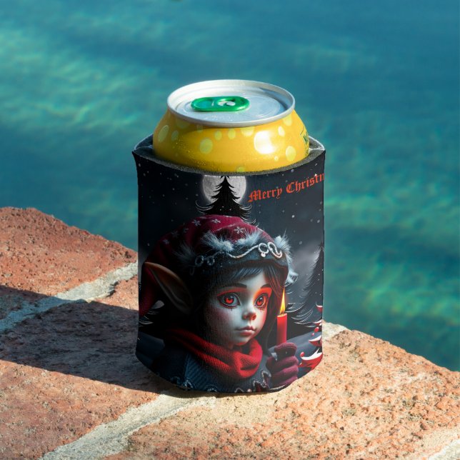 Enfriador De Latas Magia del elfo gótico bajo la luna llena. (Piscina in situ)