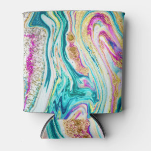 Enfriador De Latas Mágica Marbling: Diseño de pinturas metálicas.