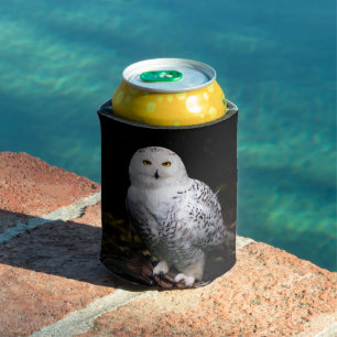Enfriador De Latas Majestuoso búho de invierno
