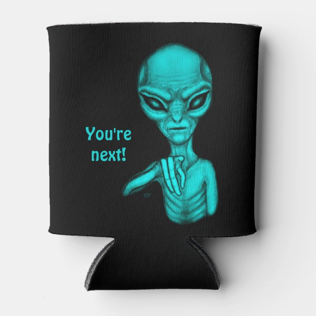 Enfriador De Latas ¡Mala Alien, eres la siguiente! (Anverso)