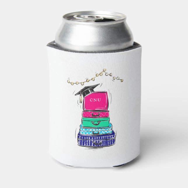 Enfriador De Latas Maleta de la Escuela Secundaria Preppy (Reverso de la lata)