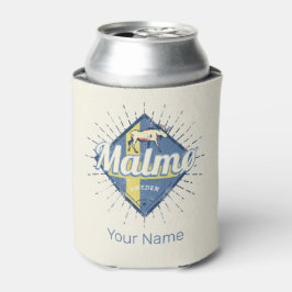 Enfriador De Latas Malmo Suecia Bandera Retro Vintage Moose Souvenir