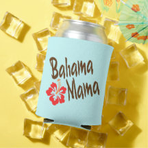 Mamá bahama con flor de hibisco