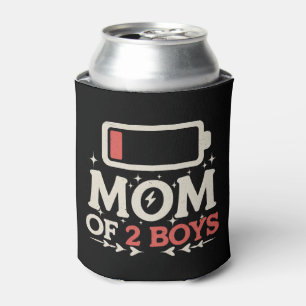 Enfriador De Latas Mamá de 2 niños baja batería divertido día de la m