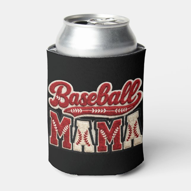 Enfriador De Latas Mamá de béisbol (Lata Anverso)