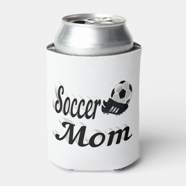 Enfriador De Latas Mamá de fútbol (Lata Anverso)