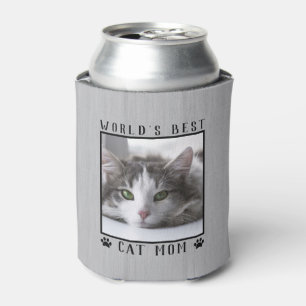 Enfriador De Latas Mamá Gata Mejor del Mundo Huellas de Garra Foto de