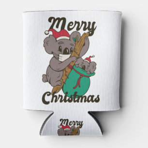 Enfriador De Latas Mamá Koala de Navidad