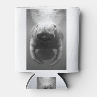 Enfriador De Latas Manatee in Black and White