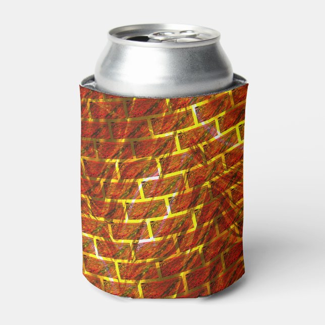 Enfriador De Latas ¿Mancha roja, raspada, grilla dorada o efecto ladr (Lata Anverso)