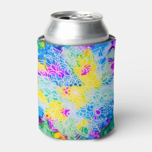 Enfriador De Latas Mandala en tinta de alcohol