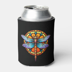 Enfriador De Latas Mandalá Libélula Luminosa Geometría Sagrada Espiri