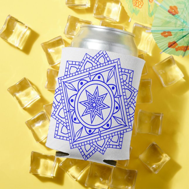 Enfriador De Latas Mandala simple 2 (Verano in situ)