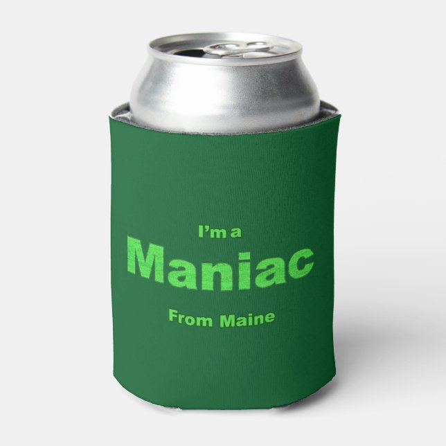 Enfriador De Latas Maniac de Maine (Lata Anverso)