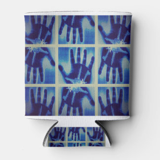 Enfriador De Latas mano azul espeluznante