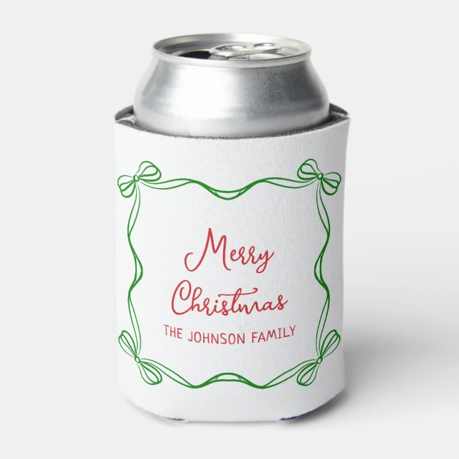 Enfriador De Latas Mano caprichosa de regalo de Navidades de compás (Lata Anverso)